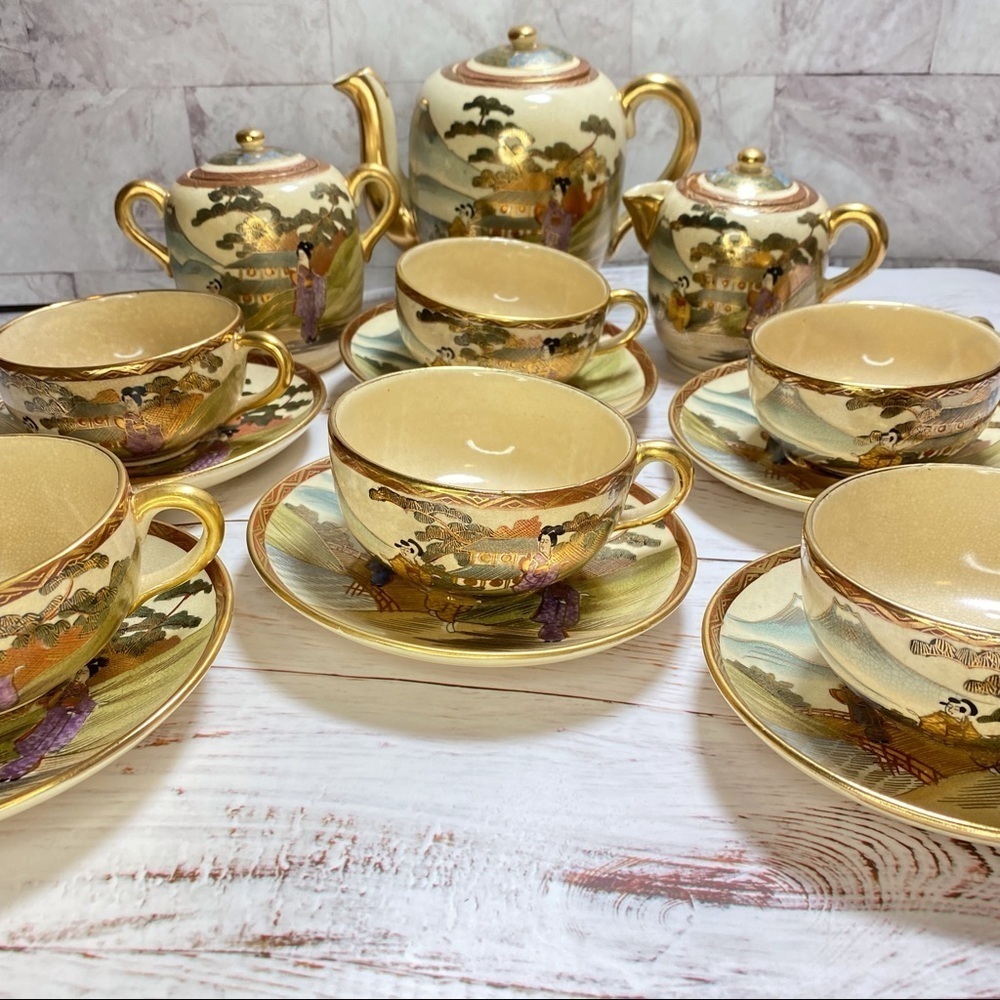 Antique Satsuma from Japan Meiji research: Vatican.com or eBay for more …